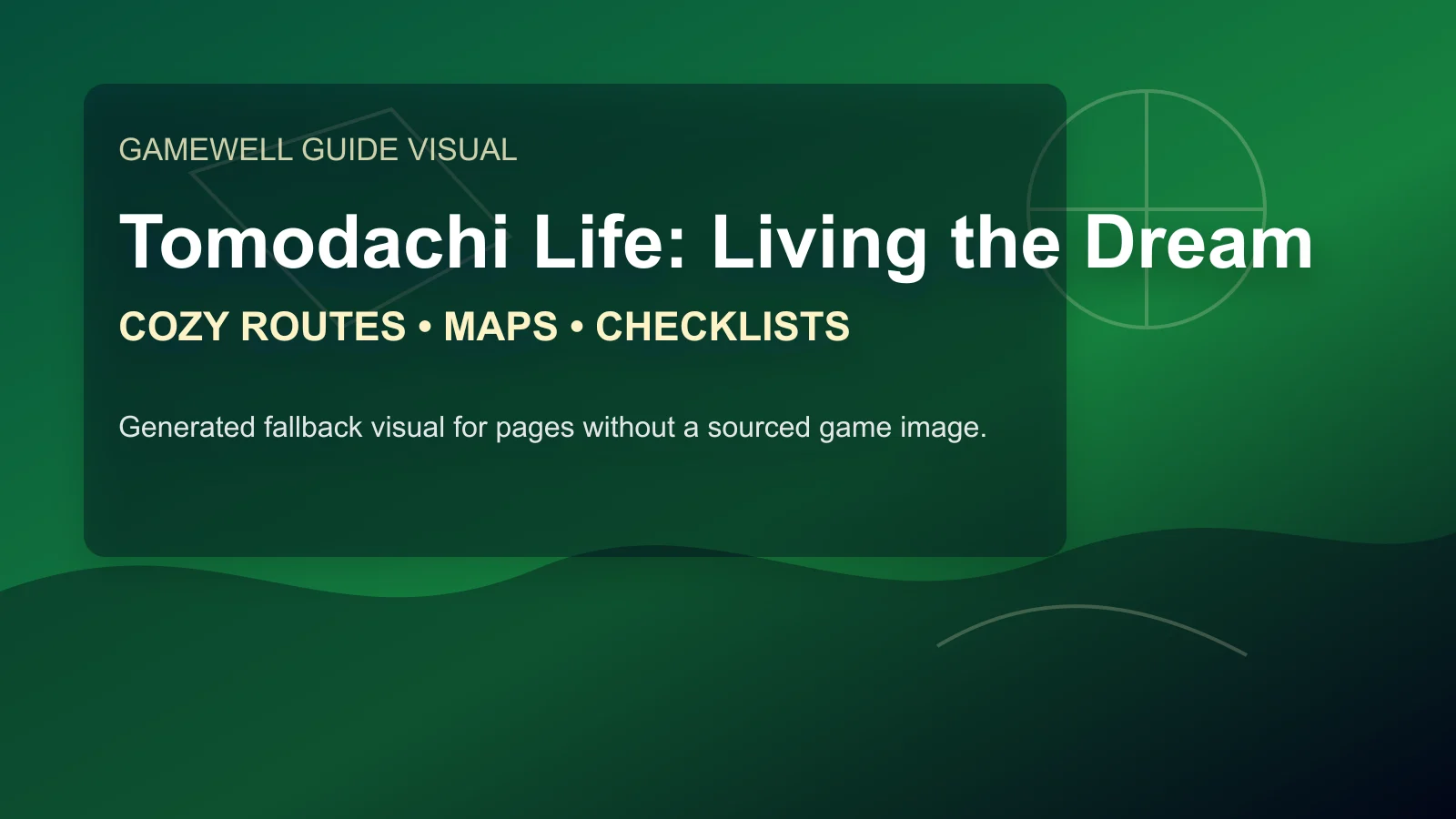 Tomodachi Life: Living the Dream Map and Quest Hub